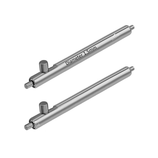 Masar 20mm / 22mm XES Ø 1.5mm - Barre a molla per cinturini per orologi - Acciaio inossidabile 316L - Leva a sgancio rapido - 0.7mm - 2 pezzi