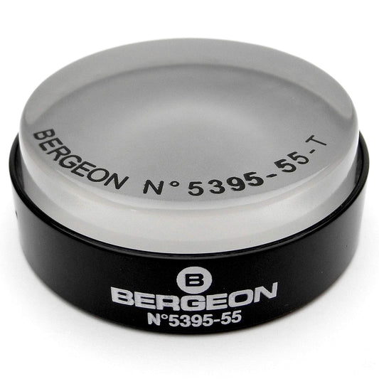 Bergeon 5395-55 – Cuscinetto per cassa orologio in gel antiscivolo trasparente Ø 55 mm (Swiss Made)