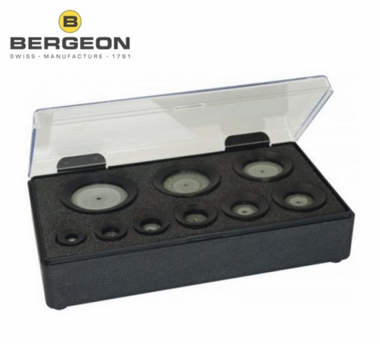 Bergeon 5700-52 Ultra Luxe - Set di matrici per chiudere o trattenere i contenitori senza marcarli