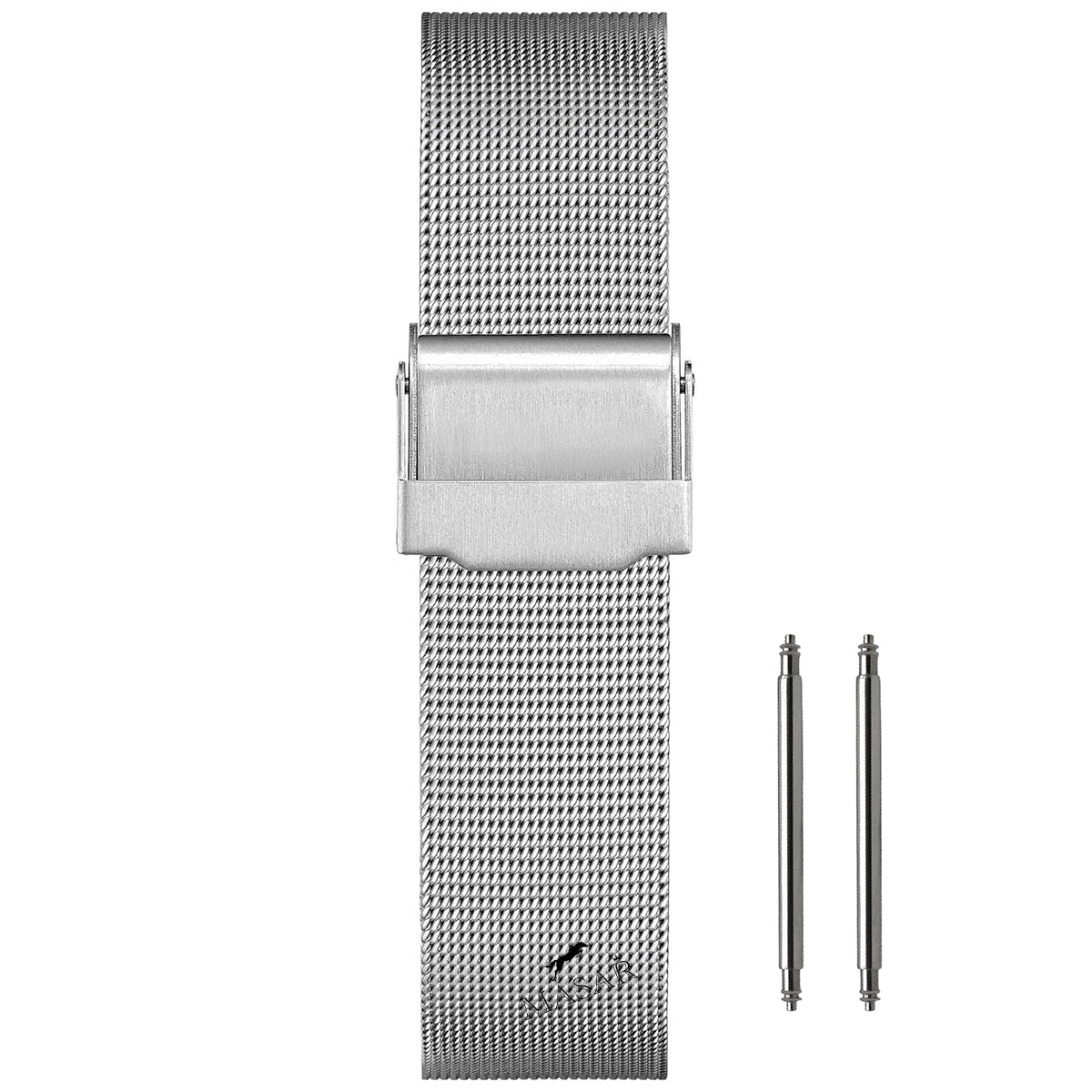 15mm Maglia Fine Ø 0,4mm - Cinturino Orologio Maglia Milanese - Universale - Argento