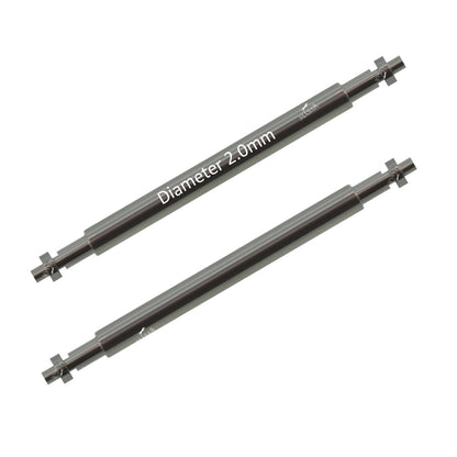 20mm Ø 2.0mm - Barra a molla - Cinturino Bracciale - Compatibile Garmin - Acciaio inossidabile 316L - 2 pezzi