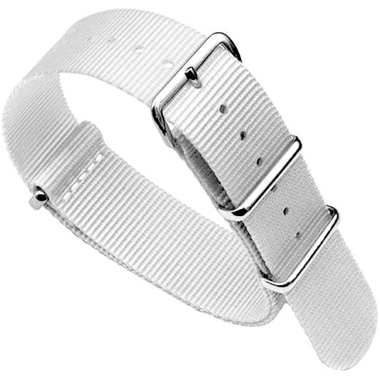 Cinturino NATO Masar Bianco - Tessuto Nylon 25 cm