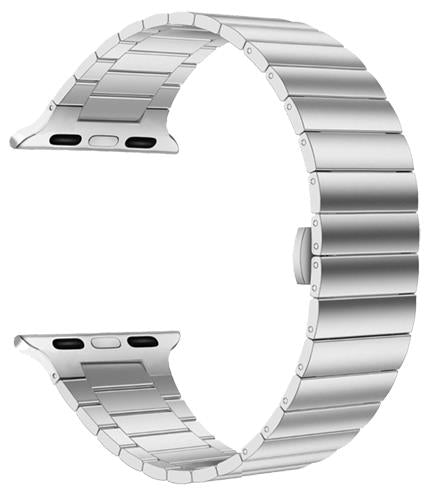 1 Colore - Bracciali - Acciaio - Compatibile Apple Watch - 1 Fila di maglie