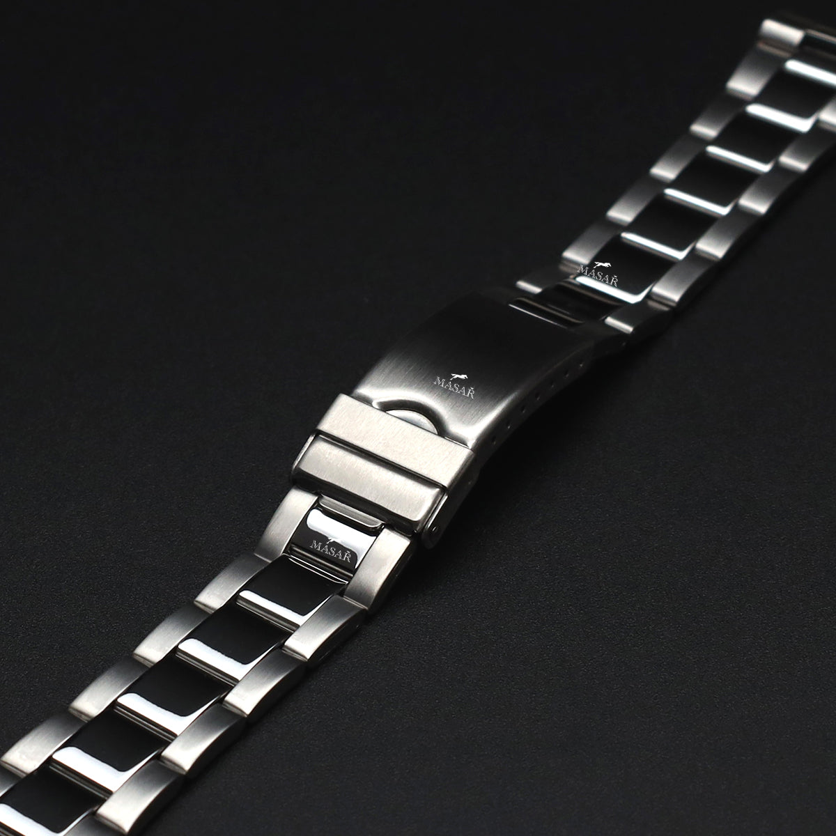Bracciale curvo Premium compatibile con Rolex Oyster - Acciaio spazzolato a specchio Uomo 20mm