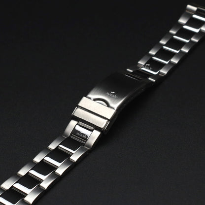 Bracciale curvo Premium compatibile con Rolex Oyster - Acciaio spazzolato a specchio Uomo 20mm