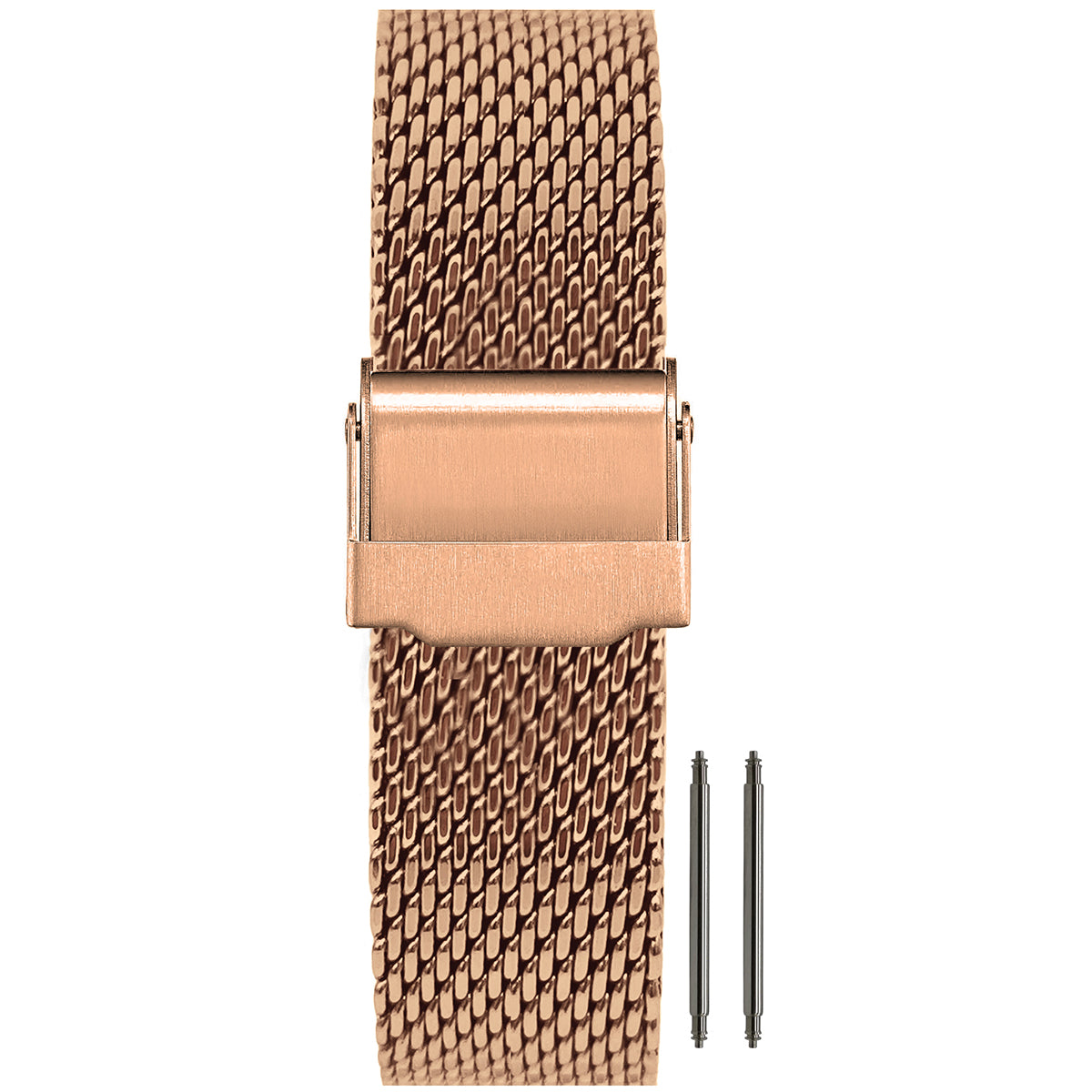 22mm BiG Mesh Ø 1mm - Cinturino Orologio Uomo Mesh, Milanese - Oro Rosa Universale