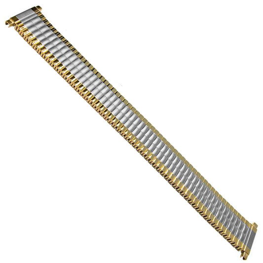 18mm) 20mm 22mm Catena Orologio Cinturino Elastico Bracciale Argento - Oro Acciaio Spazzolato Specchio