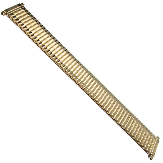 18mm) 20mm 22mm Catena Orologio Cinturino Elastico Bracciale Oro/Oro Acciaio Spazzolato Specchio