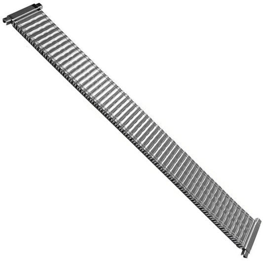 16mm) 18mm 20mm Cinturino per orologio a catena elastico Argento/Argento Acciaio spazzolato Specchio Bordo sottile
