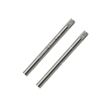 Masar Ø 0,9mm - Pin Bar - zigrinato - dentellato - Cinturino per orologio - Acciaio inossidabile 316L - 2 pezzi