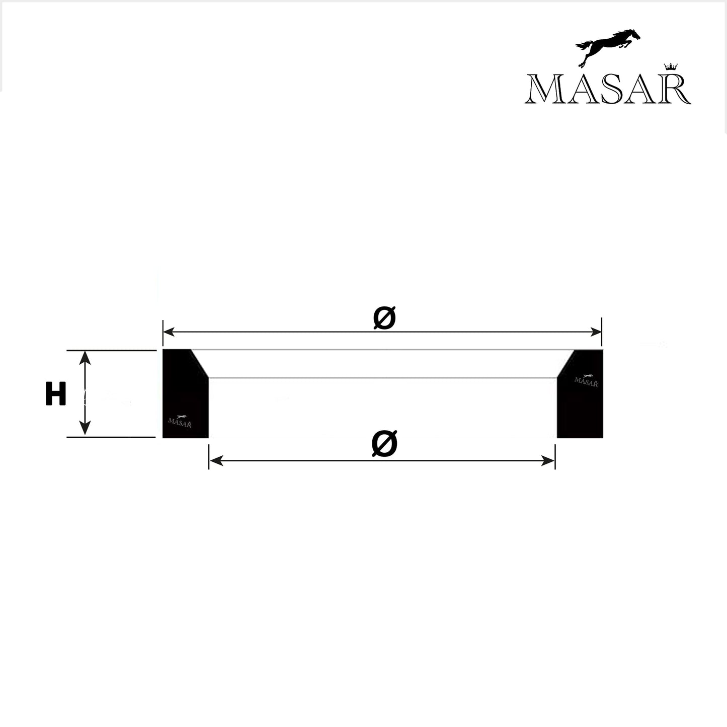 Giunto per vetro da orologio Masar spessore 0,80 mm - spessore 0,35 mm - H 0,60 mm Ø 16,0 a Ø 40,0 mm 1 pz
