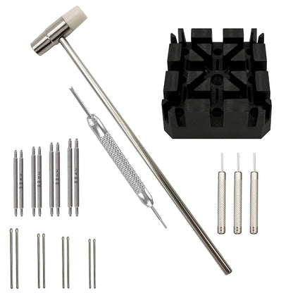 Kit Masar - Strumenti per la riparazione di orologi, maglie e cambio bracciale 22 pezzi
