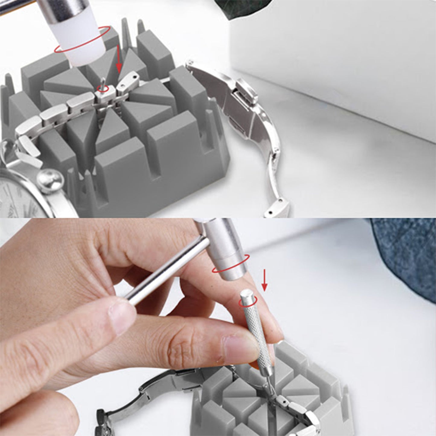 Kit Masar - Strumenti di riparazione - Apricasse per orologi - Regola, cambia cinturini 