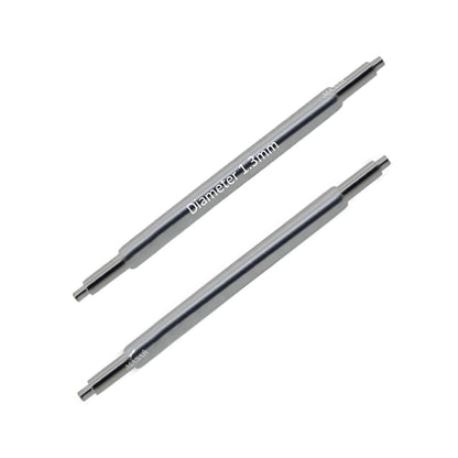 Masar UDS Ø 1,3mm - Barrette a molla per cinturino orologio - Acciaio inossidabile - Universale - 0,5mm - 2 pz