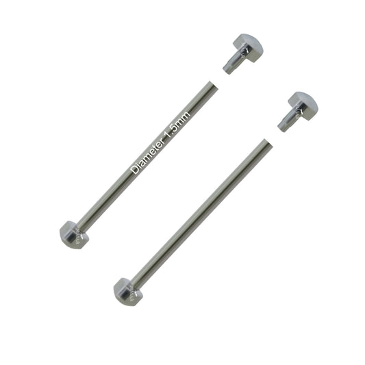 Rivetto - 22mm a 36mm Ø 1,5mm - Testa H Ø 3,0mm - Chiusura cinturino orologio - 2 pz