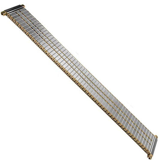 14mm) 16mm 18mm Catena Modello Elastico Cinturino Orologio Argento/Argento Oro/Oro Acciaio Specchio