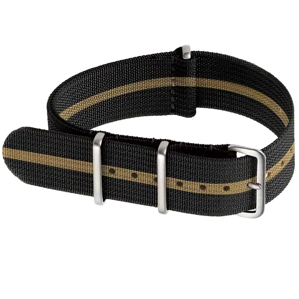 Cinturino per orologio Nato Nato G10 in nylon da uomo nero cachi cachi 18mm 19mm 20mm 22mm