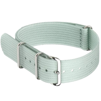 Cinturino per orologio Nato compatibile con G10 blu Tiffany in tessuto di nylon blu verde per uomo e donna