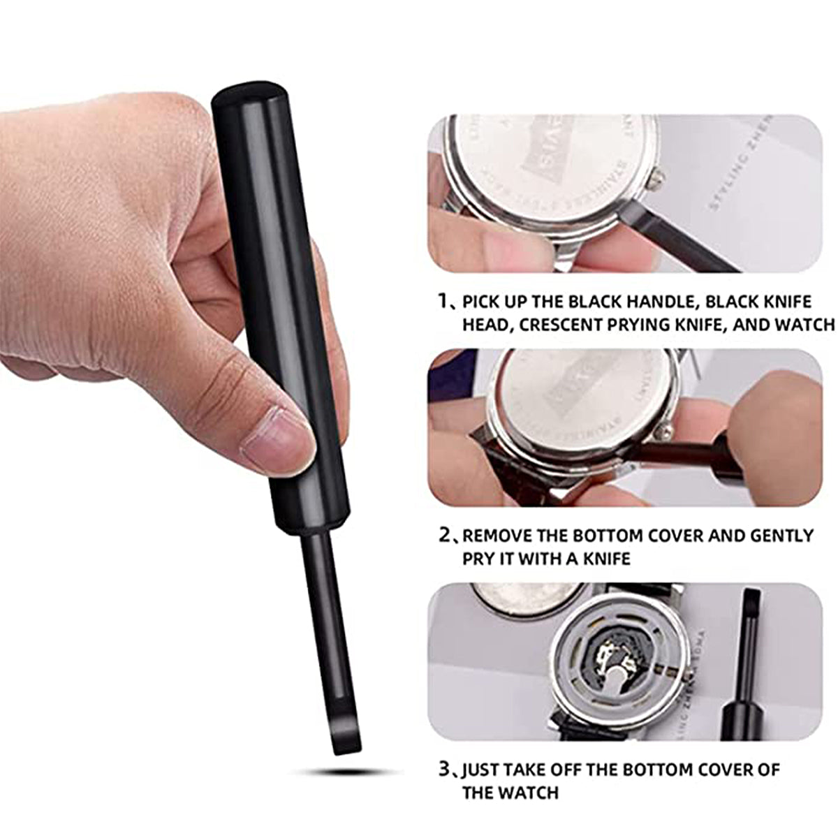 Masar Kit - Apricasse per orologi - 3 pezzi