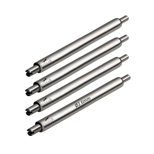 Masar compatibile con Panerai 4 pezzi 22mm 24mm 26mm Ø 2,6mm 316L chiusura a barra a molla - acciaio inossidabile