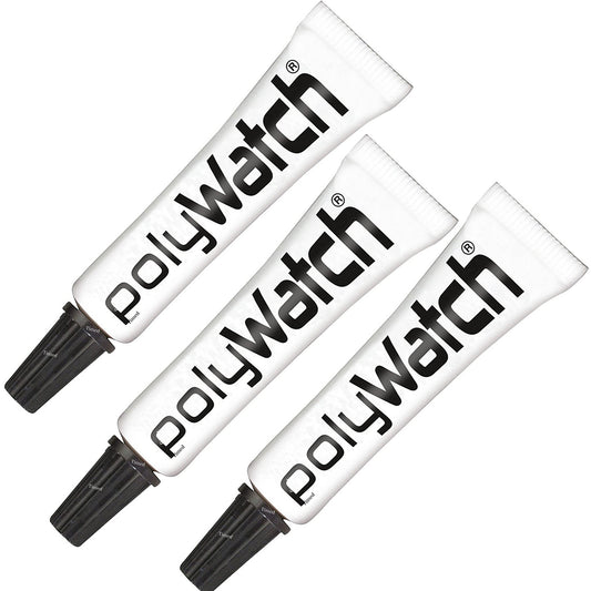 Polywatch - 5 Gr - Lucida, Rimuove - Graffi - Rinnova - Vetri Acrilici / Minerali / Plexiglass - 3 Pezzi