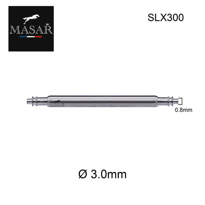 Masar SLX Ø 3,0mm - Barrette a molla per cinturino orologio - Acciaio inossidabile 316L - 0,8mm - 2 pz
