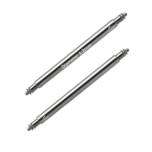 Masar SLX Ø 1,2mm - Barrette a molla per cinturino orologio - Acciaio inossidabile 316L - 0,6mm - 2 pz