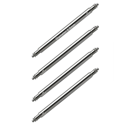 Masar SLX Ø 2,5mm - Barrette a molla per cinturino orologio - Acciaio inossidabile 316L - 0,8mm - 4 pezzi