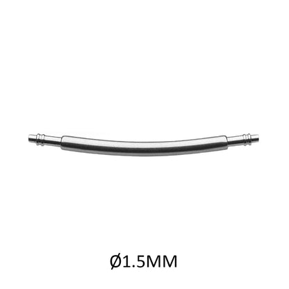 Masar SLXC Ø 1,5mm - Barra a molla per cinturino orologio - Curva, piegata - 0,7mm - Acciaio inossidabile 316L 2 pz