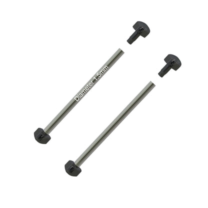 Rivetto - 20mm a 28mm Ø 1,5mm - Testa H Ø 3,5mm o 4,0mm - Chiusura cinturino orologio - Nero - 2 pezzi