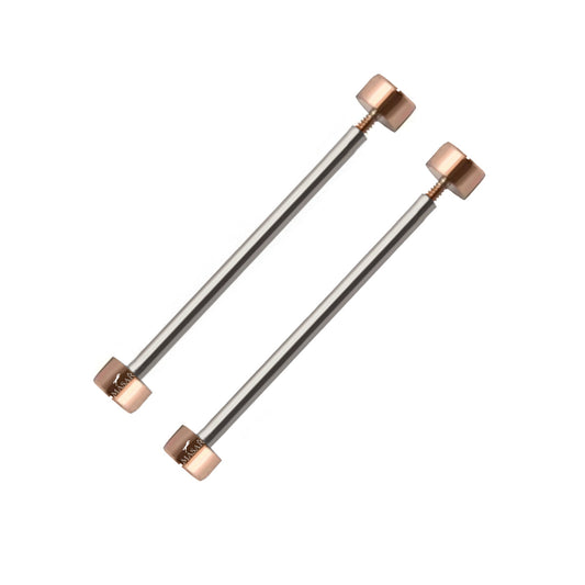 Vite - Diametro 1,5mm, Testa H Ø 3,5mm - Chiusura cinturino orologio - Oro rosa - 2 pezzi