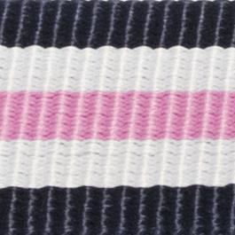 Masar NATO Nylon Blu / Bianco / Southampton / Fibbia Oro Rosa - Cinturino Orologio