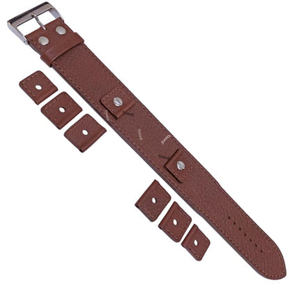 4 colori - Cinturino in pelle per orologio - 32 mm di larghezza - per larghezza anse 18 mm 20 mm 22 mm 24 mm - Bull