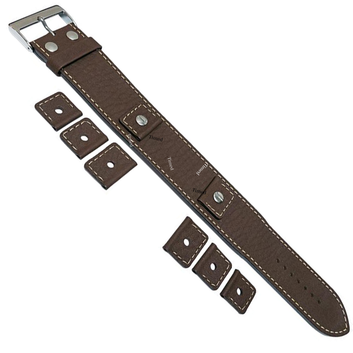 4 colori - Cinturino in pelle per orologio - 32 mm di larghezza - per larghezza anse 18 mm 20 mm 22 mm 24 mm - Bull