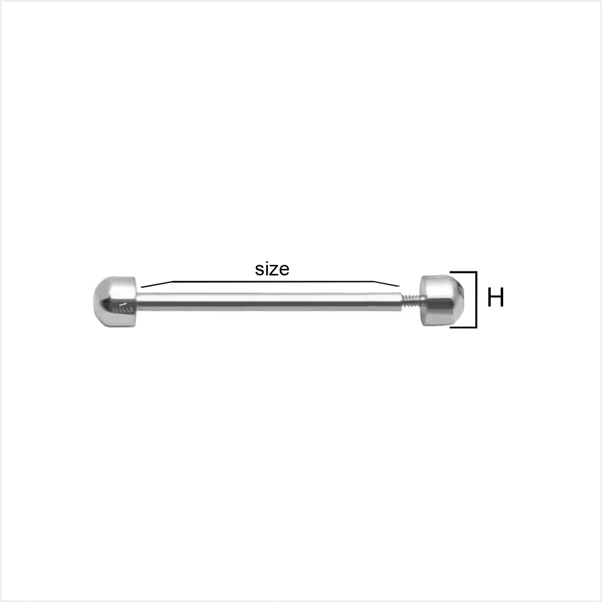 Vite - Diametro 1,2mm, Testa H Ø 3,7mm - Chiusura cinturino orologio - Oro rosa - 2 pezzi