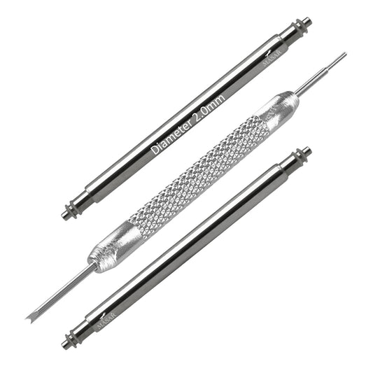 Masar Compatibile Breitling 24 mm Ø 2,0 mm - Barrette a molla per cinturino orologio - Acciaio inossidabile 316L - 2 pezzi