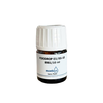 Stop Oil - Moebius 8981 - Pronto all'uso - Fixodrop ES/BS-10 - Per metalli e rubini - 10 ml
