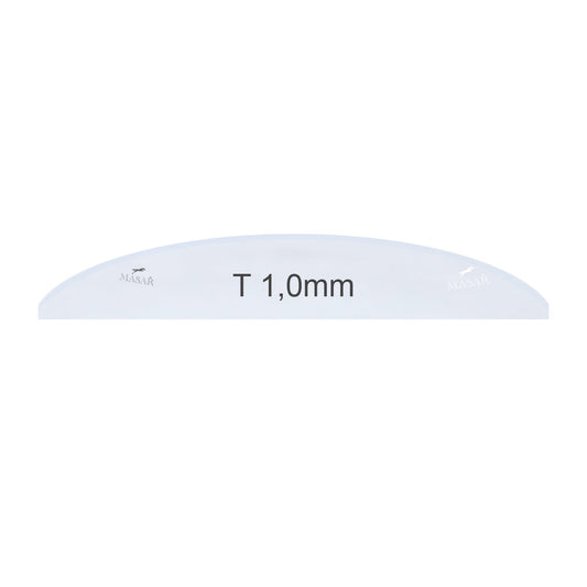 Masar Spessore 1,0 mm 1 mm - Ø 25,9 mm a 35,8 mm - Vetro per orologio - Completamente piatto bombato - Minerale rotondo - 1 pz