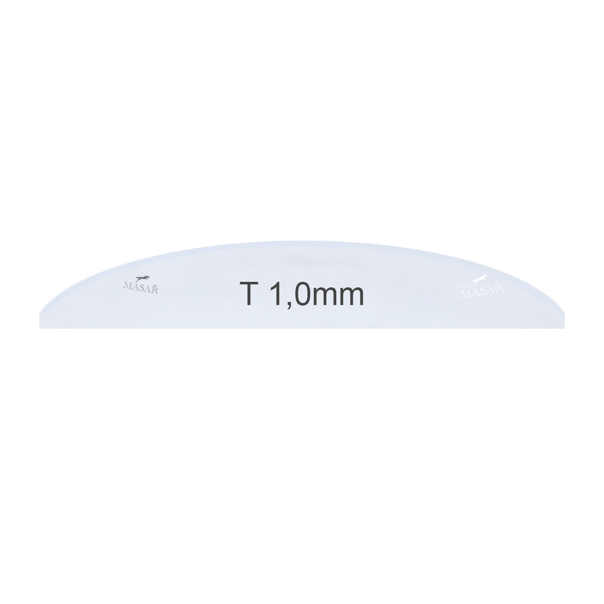 Masar Spessore 1,0 mm 1 mm - Ø 15,0 mm a 25,8 mm - Vetro per orologio - Completamente piatto bombato - Minerale rotondo - 1 pz