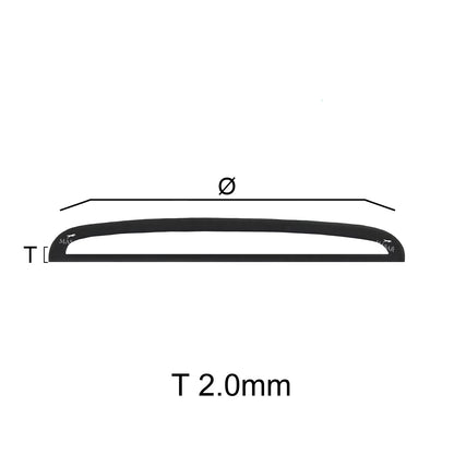 Masar Ø 19,00 mm a 31,8 mm T 2,0 mm 2 mm - Vetro per orologio a cupola alta in acrilico - Altezza totale 3,1 mm a 4,1 mm - 1 pz