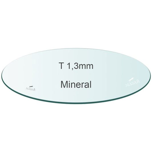 Masar Spessore 1,3mm - Vetri per orologi - Minerali piatti tondi - Ø 27mm a 40,0mm - 1 pz