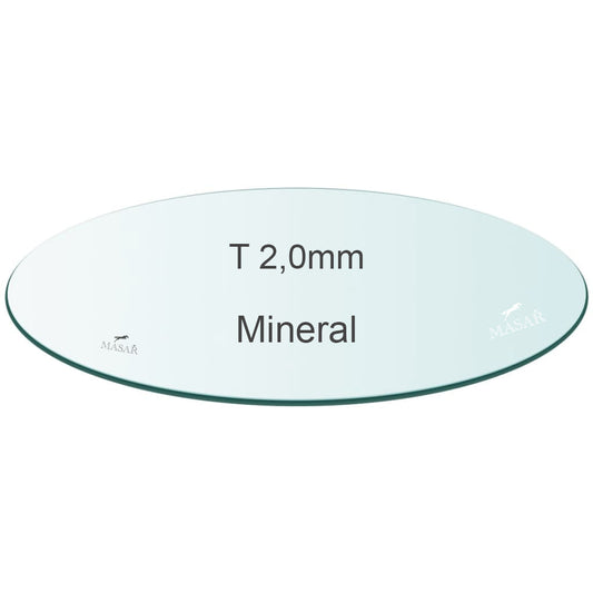 Masar Spessore 2,0mm 2mm - Vetro Orologio - Minerale Piatto Rotondo - Ø 27,0mm a 36,7mm - 1 Pz