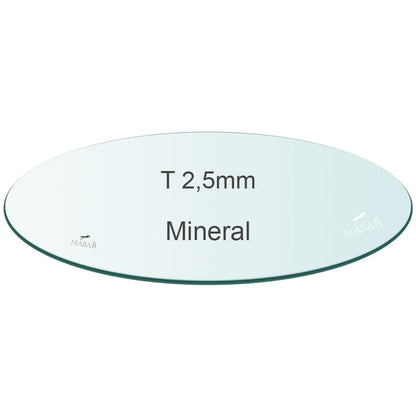Masar Spessore 2,5mm - Vetro Orologio - Minerale Piatto Rotondo - Ø 36,8mm a 50,0mm - 1 Pz