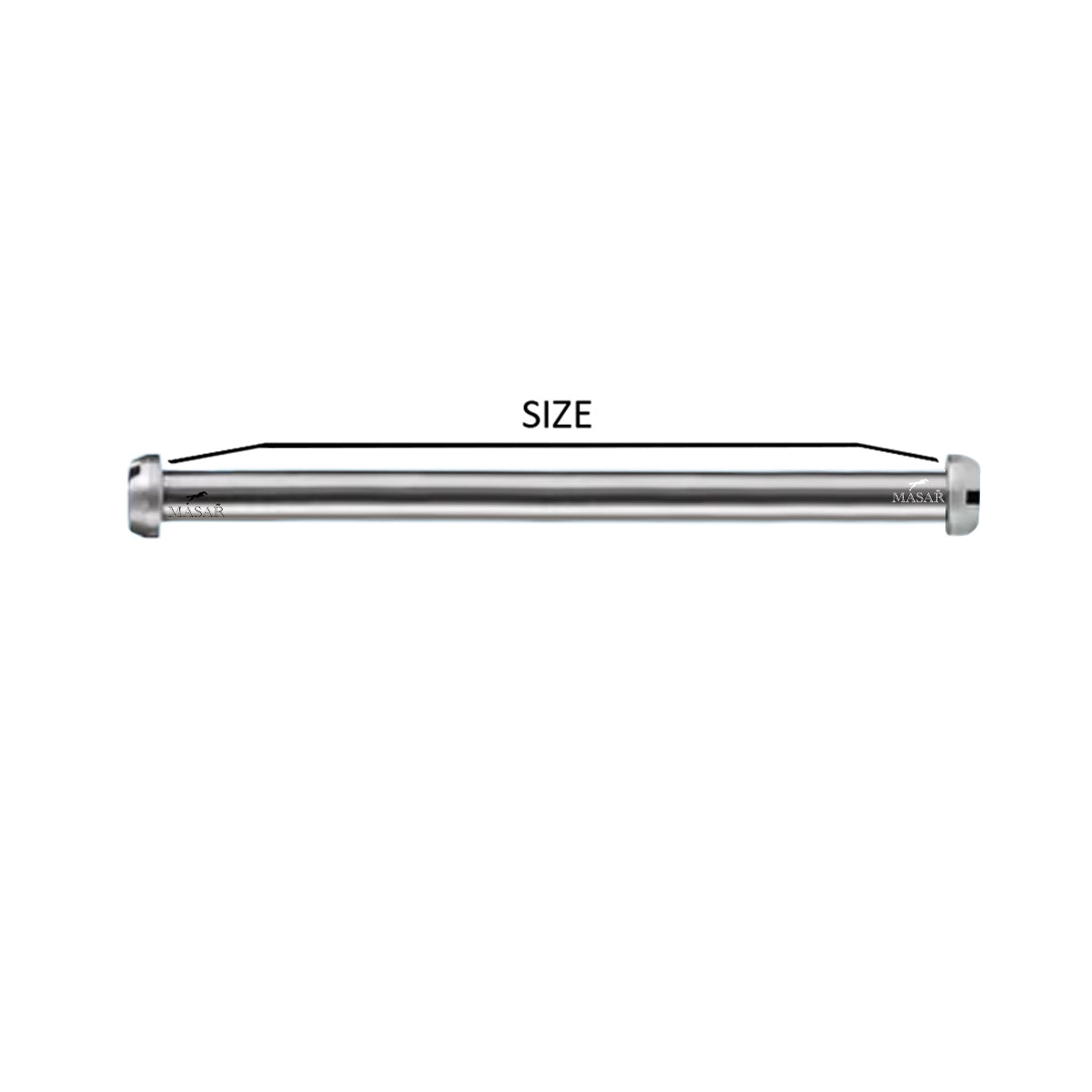 Tubo, barra con vite a stella Torx nera, diametro 1,8 mm - Chiusura per cinturino orologio - 2 pezzi