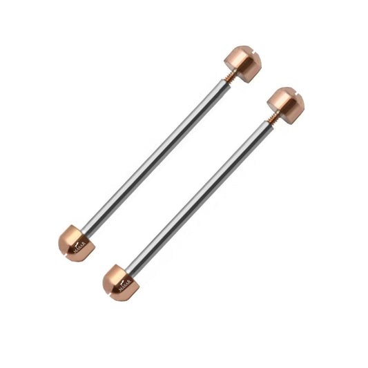 Vite - Diametro 1,2mm, Testa H Ø 3,7mm - Chiusura cinturino orologio - Oro rosa - 2 pezzi
