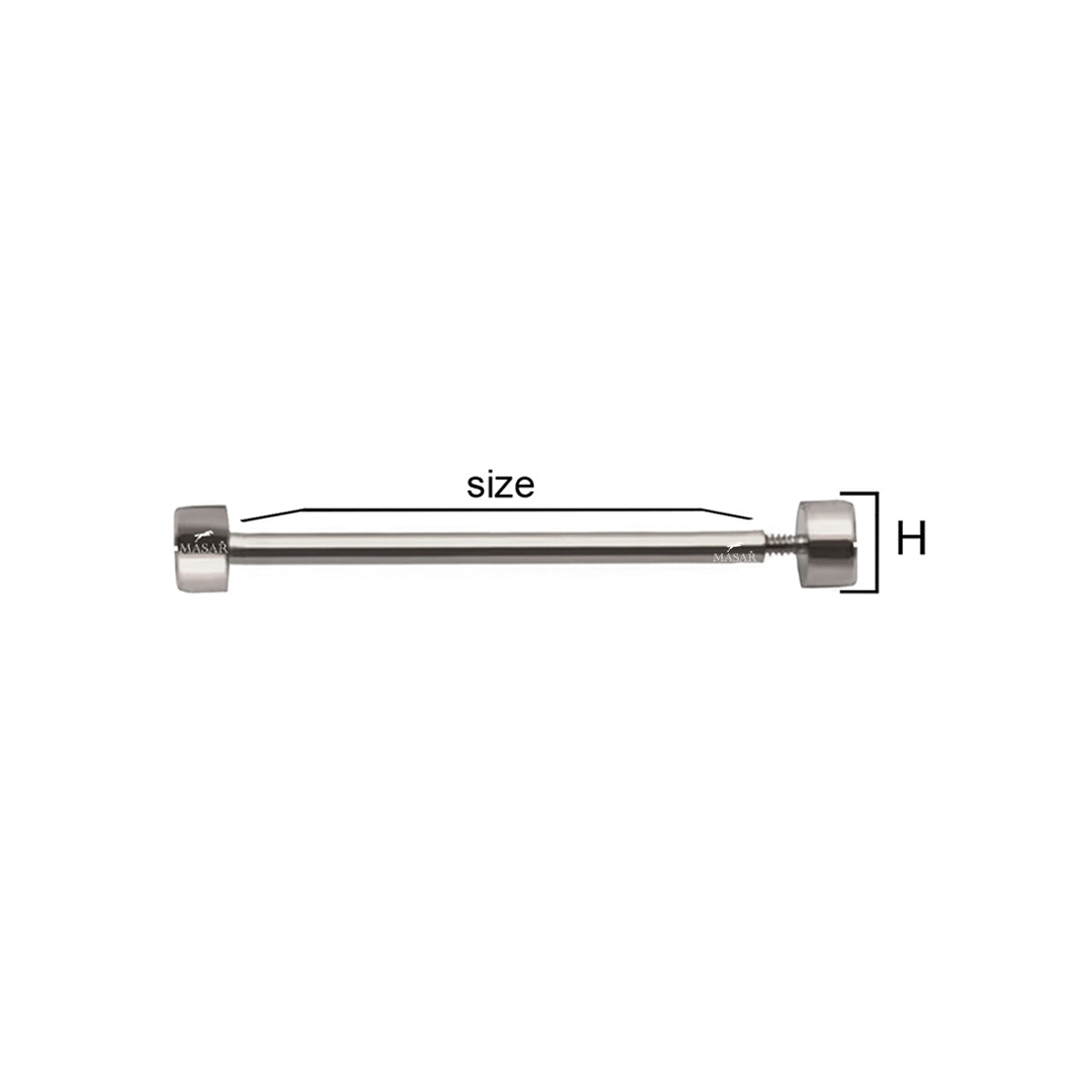 Vite - Diametro 1,5mm, Testa H Ø 3,5mm - Attacco cinturino orologio - Oro - 2 Pz