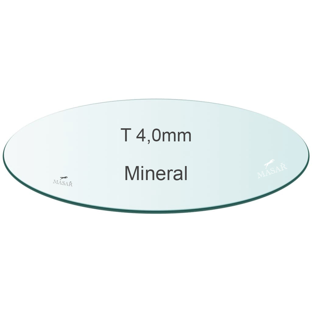 Masar Spessore 4,0mm 4mm - Vetro Orologio - Minerale Piatto Rotondo - Ø 25,0mm a 50,0mm - 1 Pz
