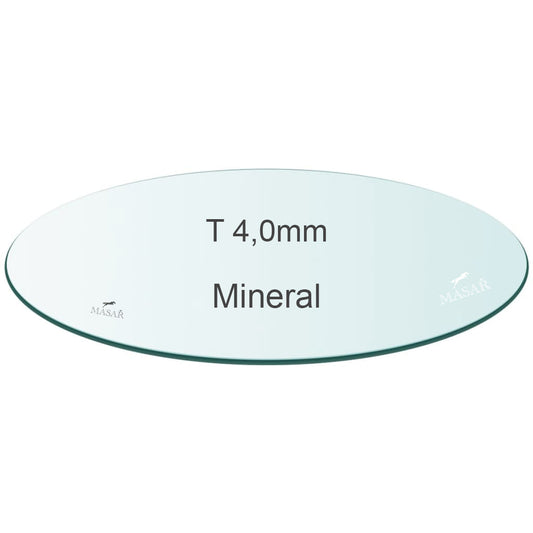Masar Spessore 4,0mm 4mm - Vetro Orologio - Minerale Piatto Rotondo - Ø 25,0mm a 50,0mm - 1 Pz