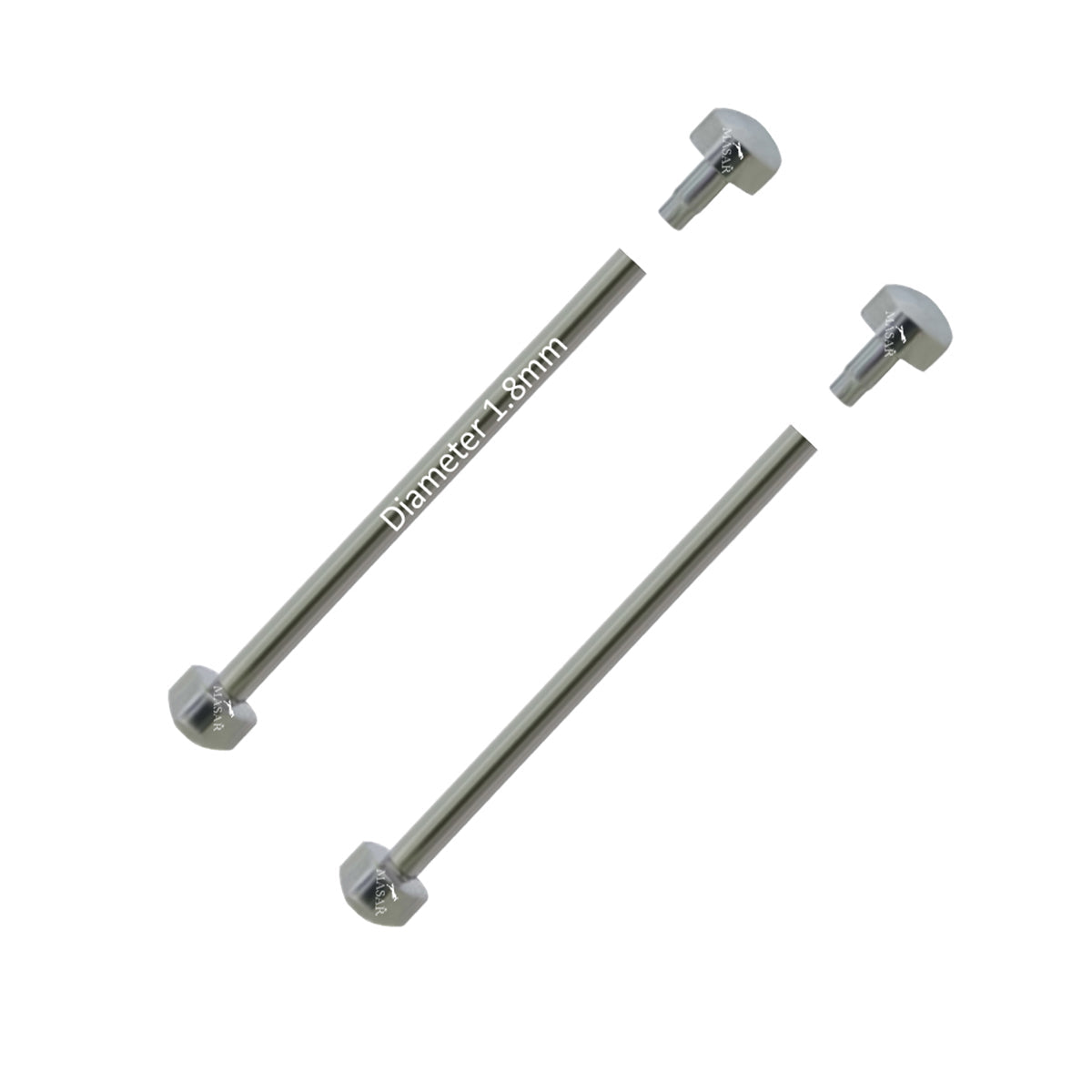 Rivetto - 22mm a 36mm Ø 1,8mm - Testa H Ø 3,9mm - Chiusura cinturino orologio - 2 pz