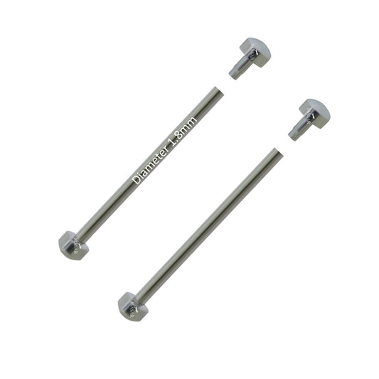 Rivetto - 22mm a 36mm Ø 1,8mm - Testa H Ø 3,9mm - Chiusura cinturino orologio - 2 pz